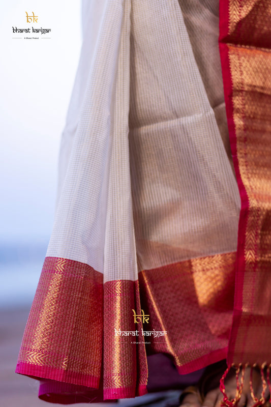 Maheshwari handloom Saree -Product code-THA030
