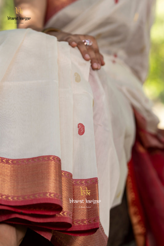 Maheshwari handloom Saree -Product code-THA029