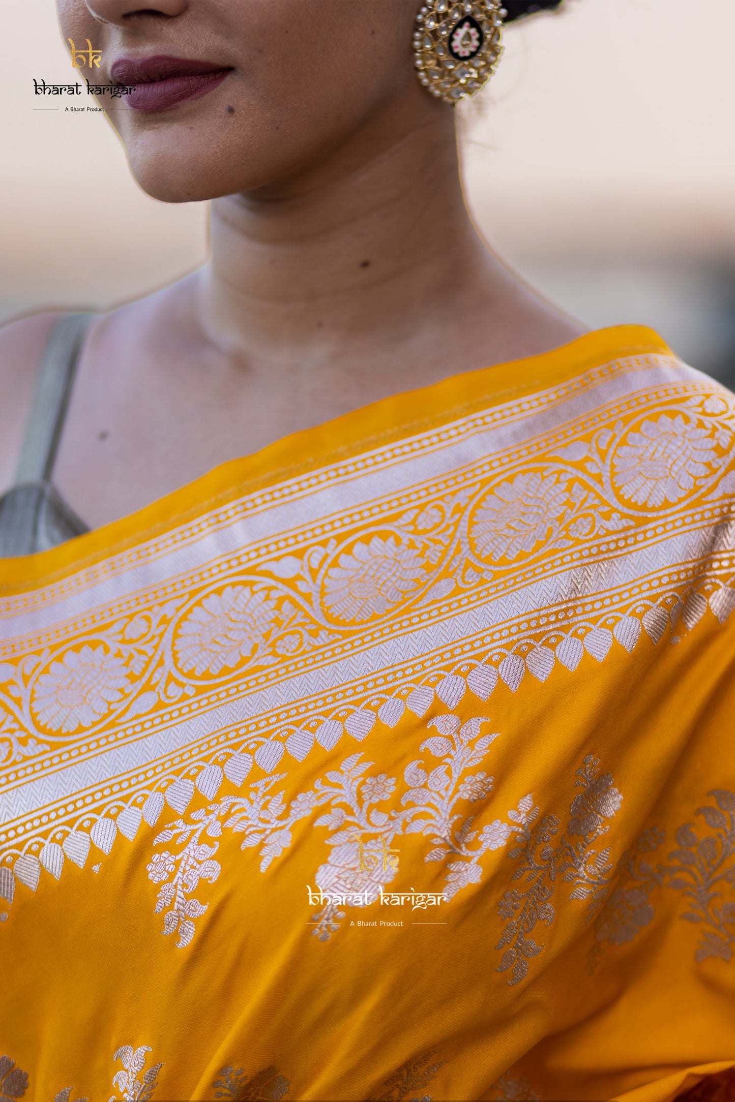 Banarasi mashru handloom Silk code-BYD075