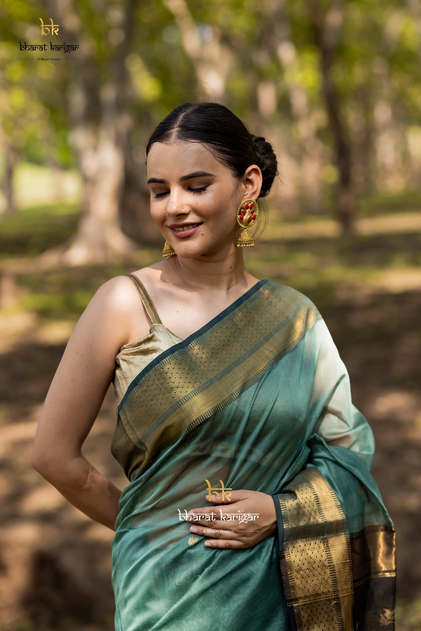 Maheshwari handloom Saree -Product code-THA026