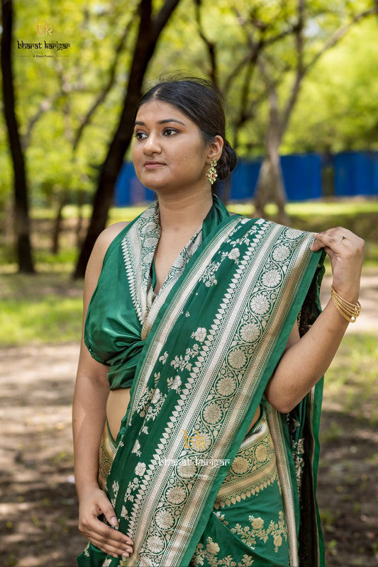 Banarasi mashru handloom Silk code-BYD084