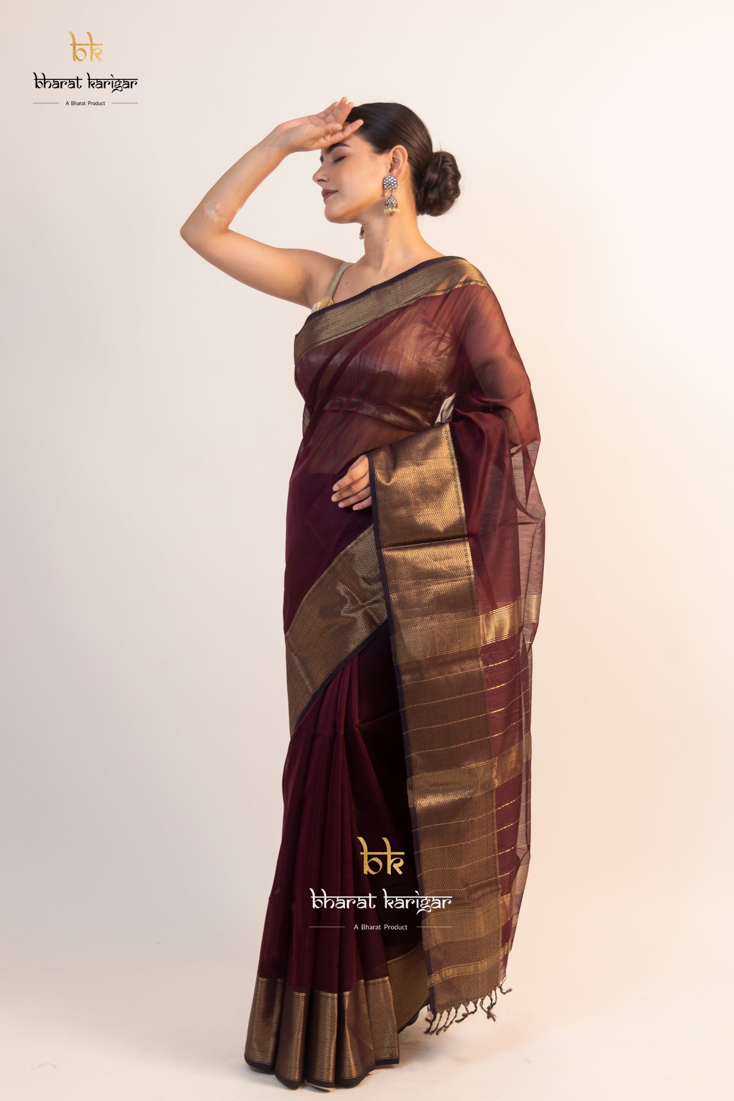 Maheshwari handloom Saree -Product code-THA009