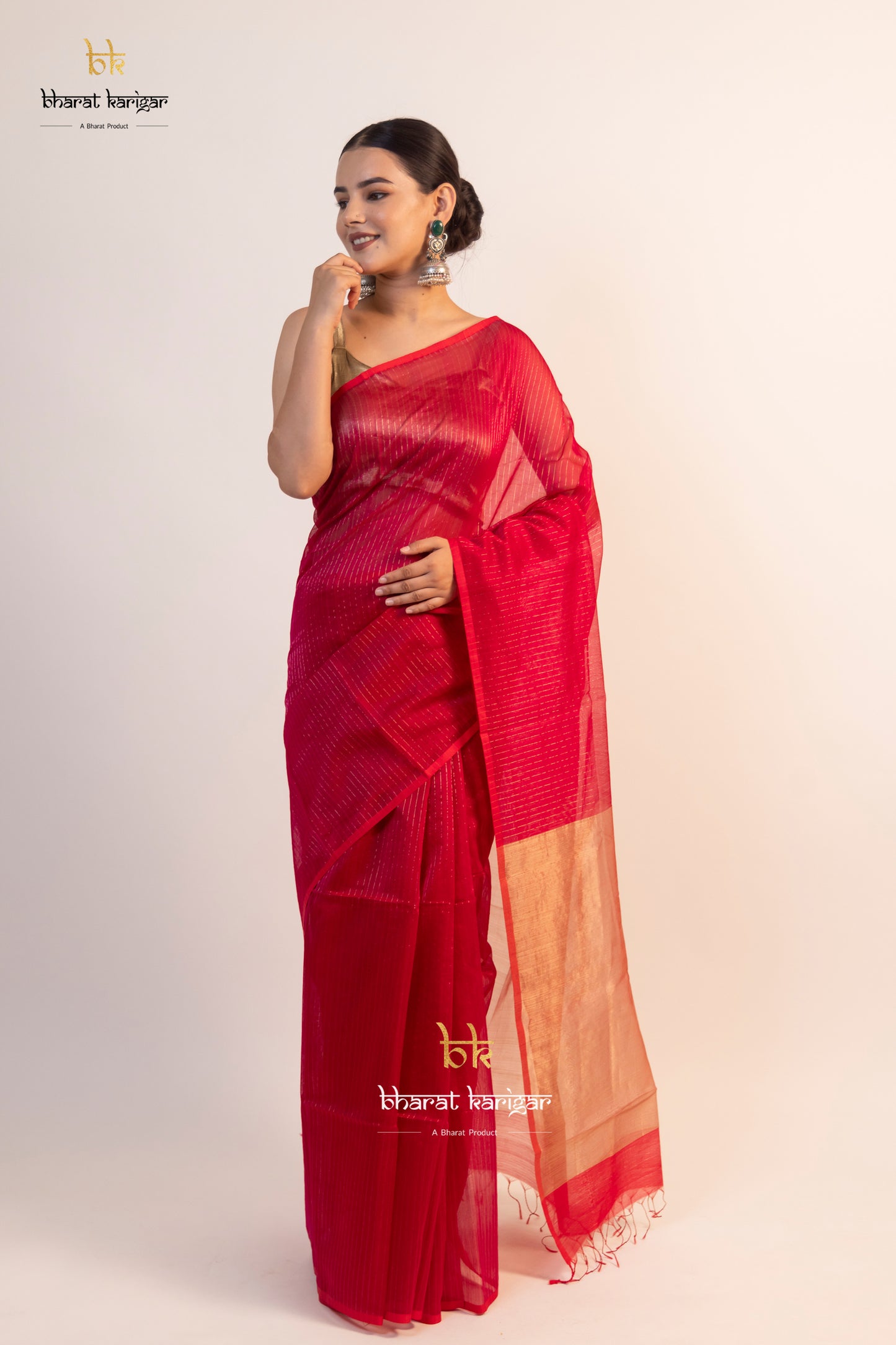 Maheshwari handloom Saree -Product code-THA002