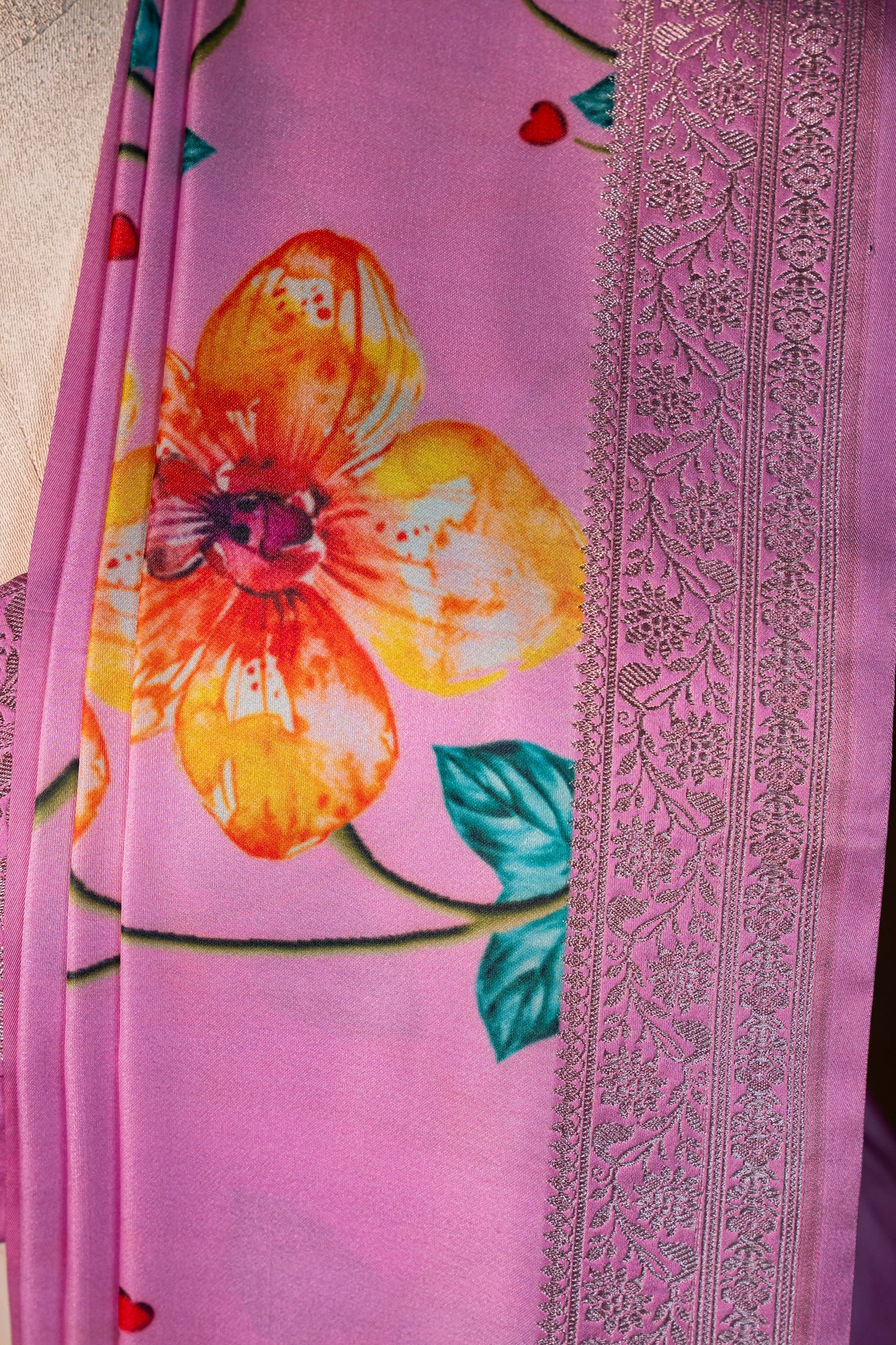 Banarasi mashru handloom Silk code-BYD014