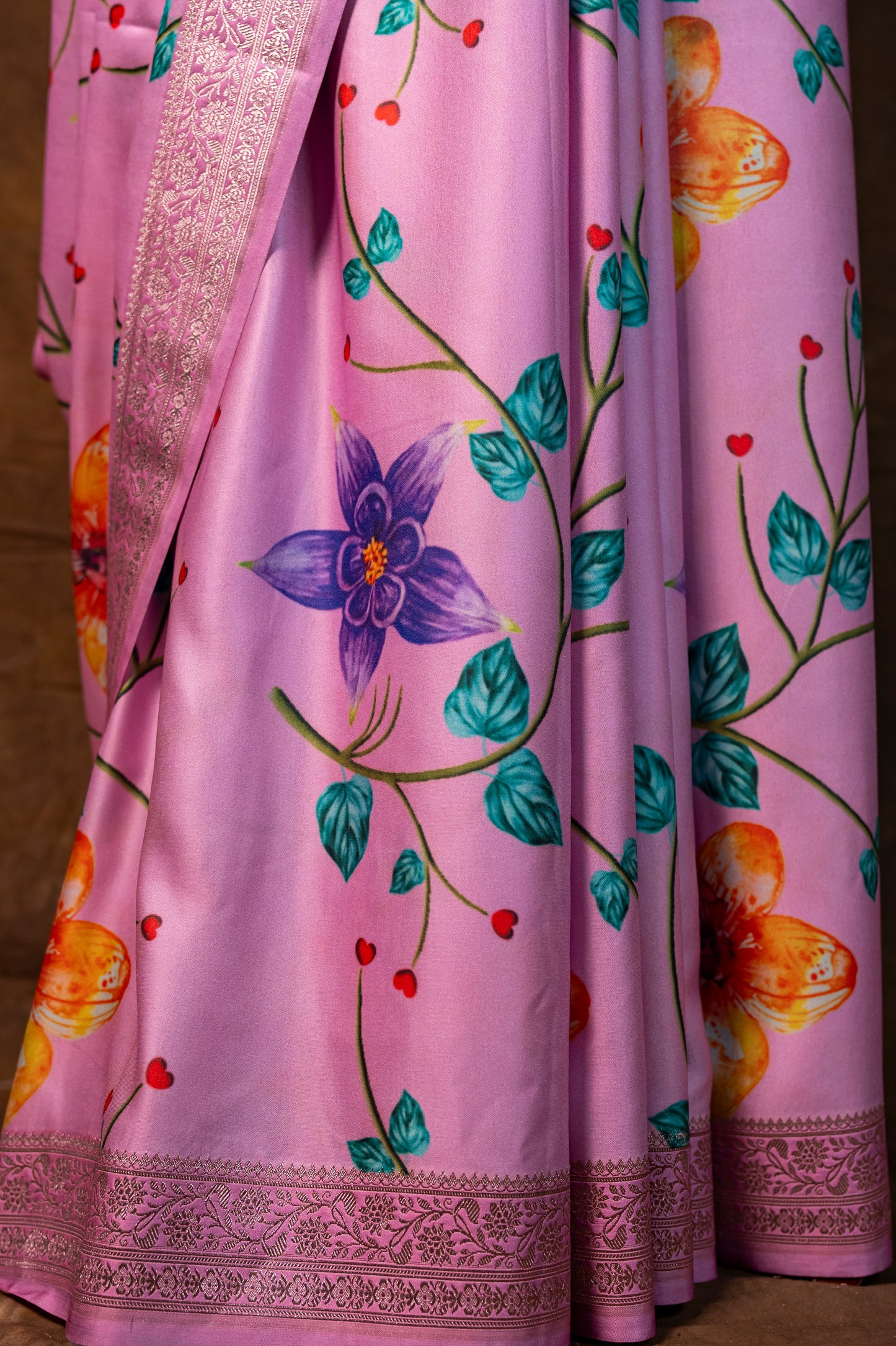 Banarasi mashru handloom Silk code-BYD014