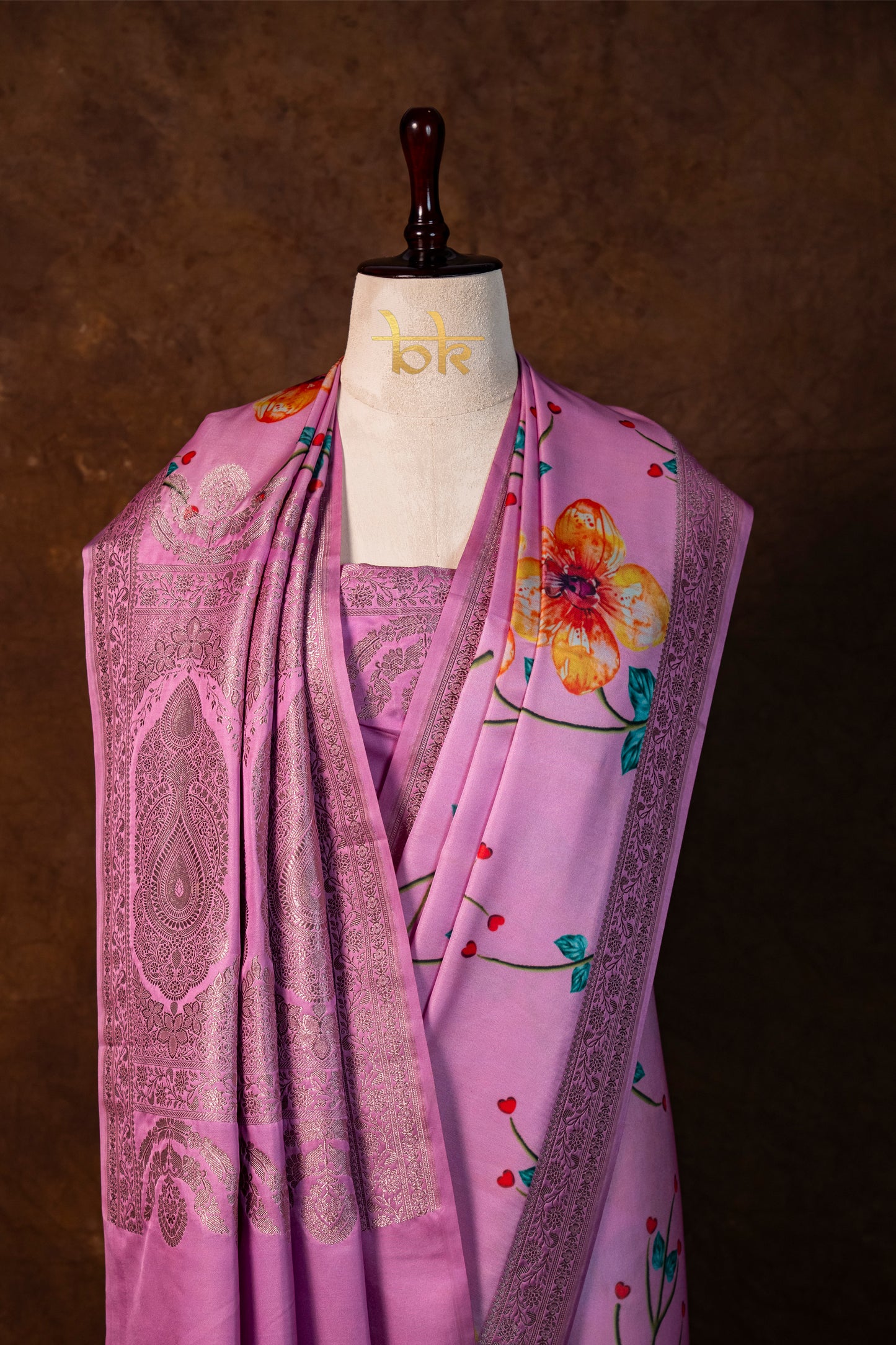Banarasi mashru handloom Silk code-BYD014