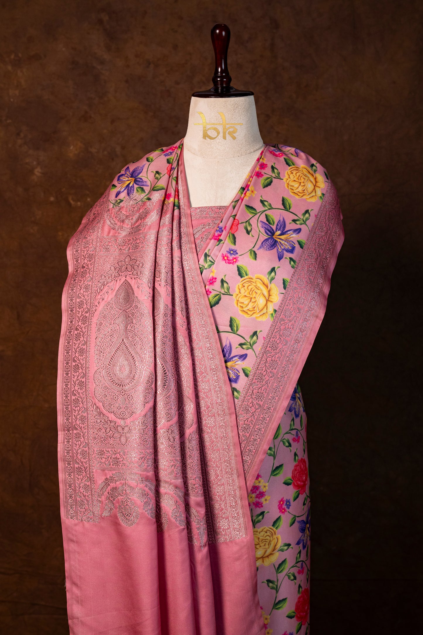 Banarasi mashru handloom Silk code-BYD015