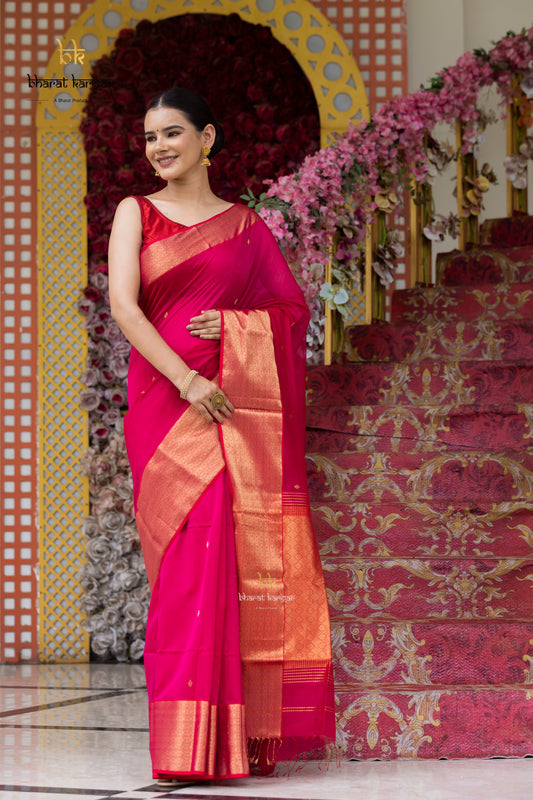 Maheshwari handloom Saree -Product code-THA036