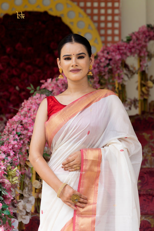 Maheshwari handloom Saree -Product code-THA038