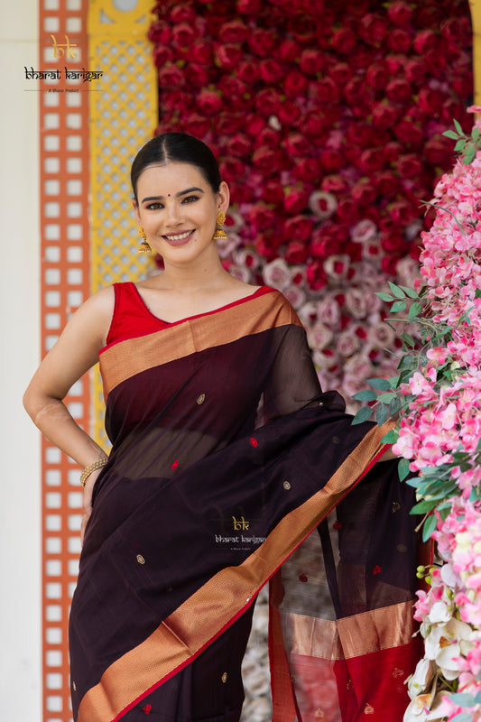 Maheshwari handloom Saree -Product code-THA042