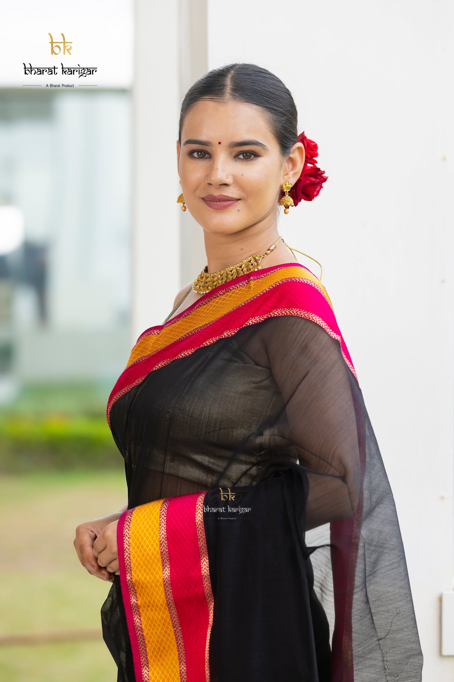 Maheshwari handloom Saree -Product code-THA046