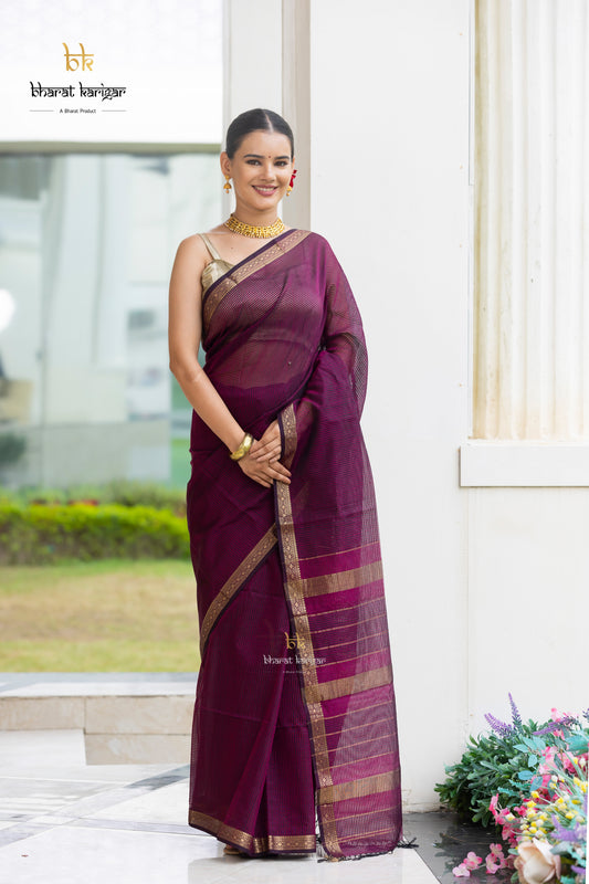 Maheshwari handloom Saree -Product code-THA047