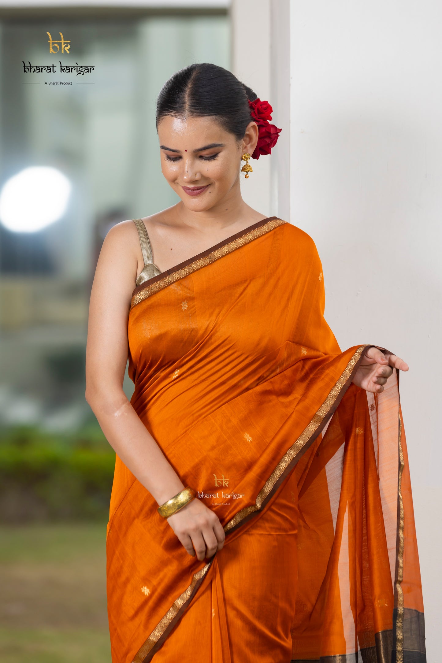 Maheshwari handloom Saree -Product code-THA050