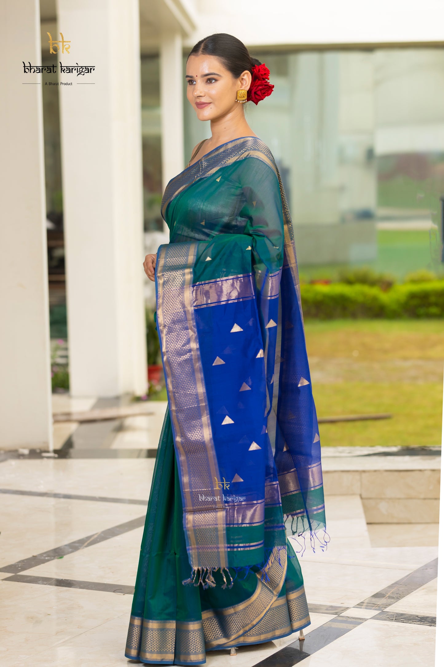 Maheshwari handloom Saree -Product code-THA057