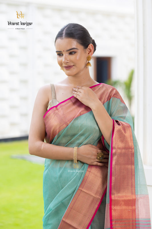 Maheshwari handloom Saree -Product code-THA058