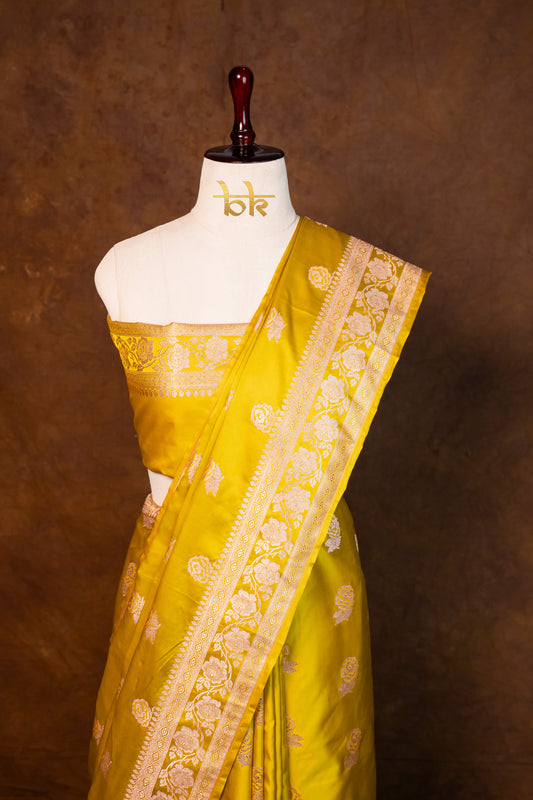 Banarasi mashru handloom Silk code-BYD025