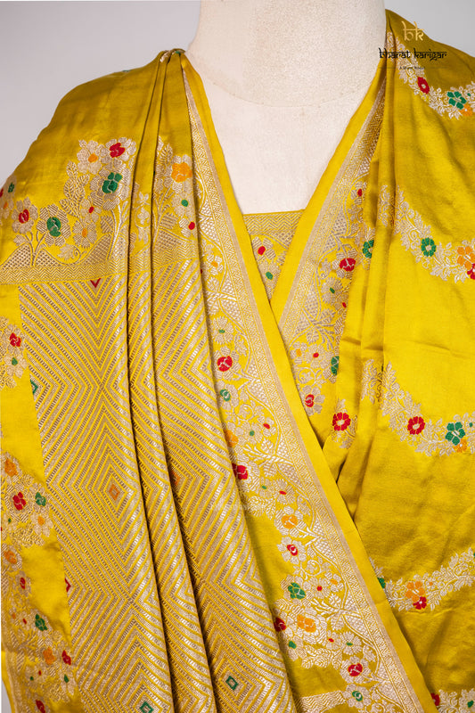 Banarasi mashru handloom Silk code-BSH33