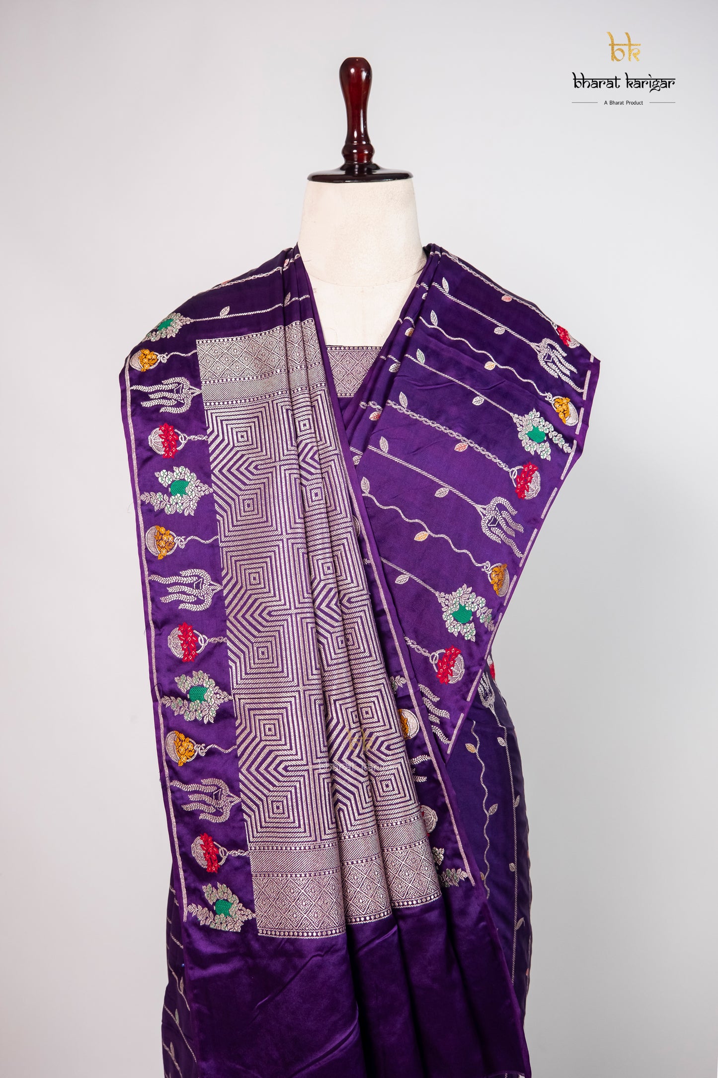 Banarasi mashru handloom Silk code-BSH34