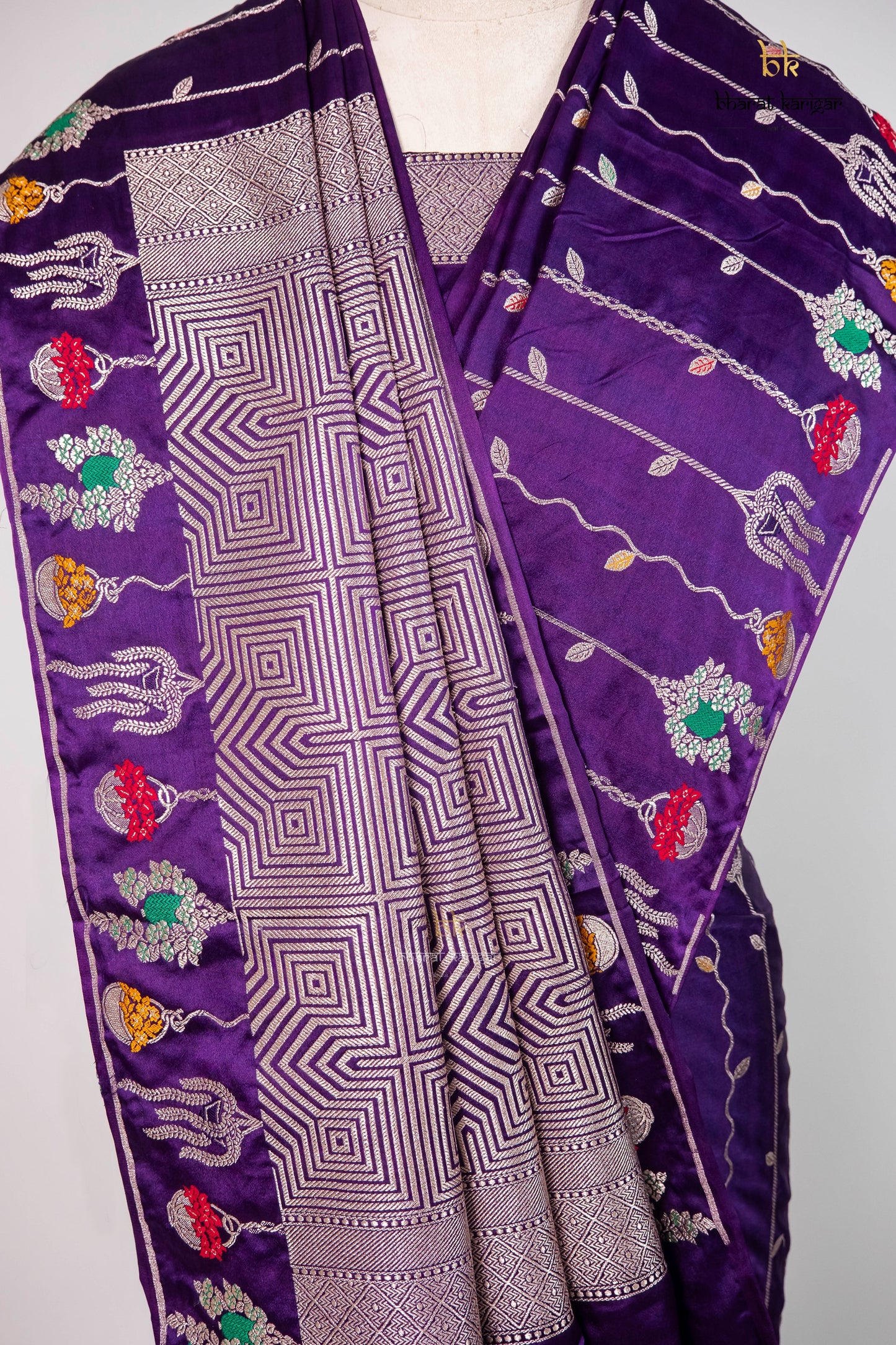 Banarasi mashru handloom Silk code-BSH34