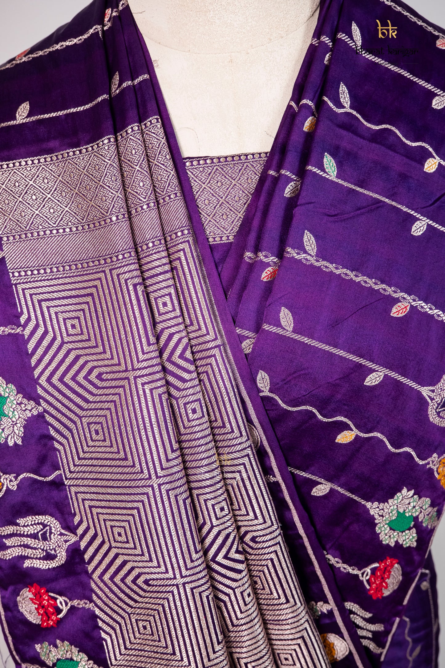 Banarasi mashru handloom Silk code-BSH34