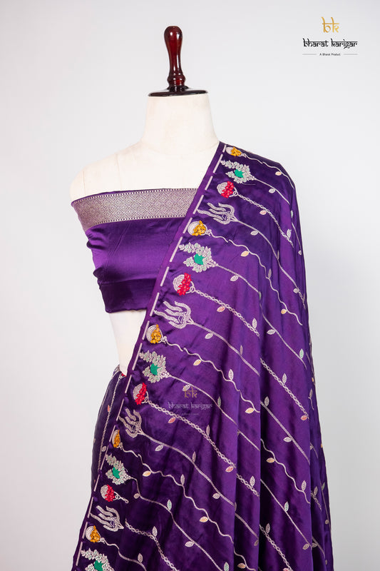 Banarasi mashru handloom Silk code-BSH34