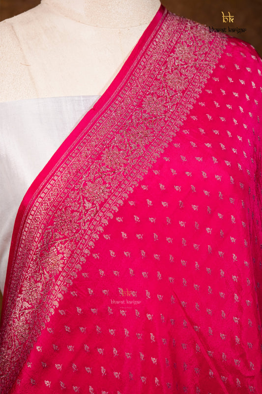 Banarasi Handloom Crepe Dupatta Code-BDH02