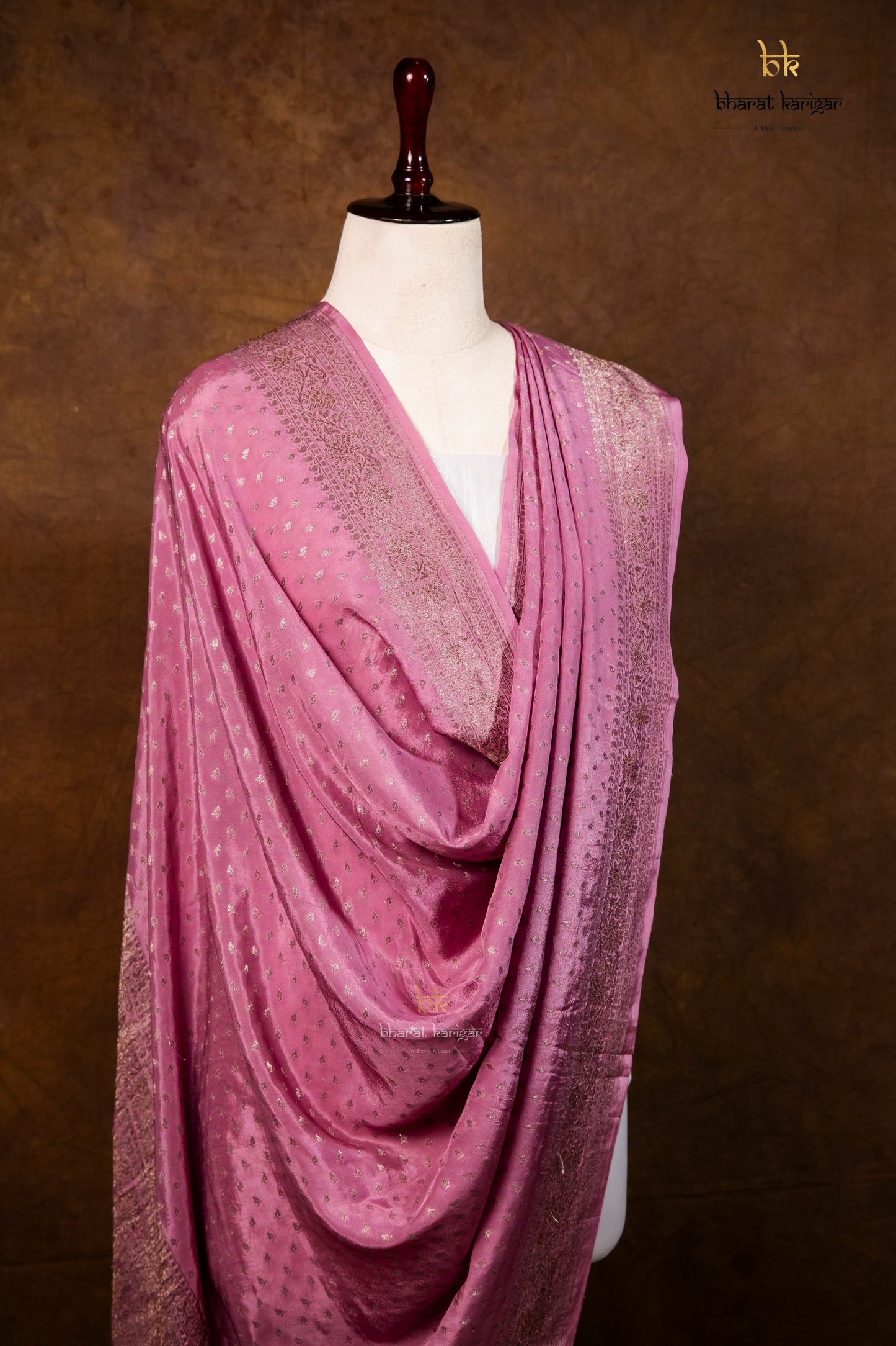 Banarasi Handloom Crepe Dupatta Code-BDH04