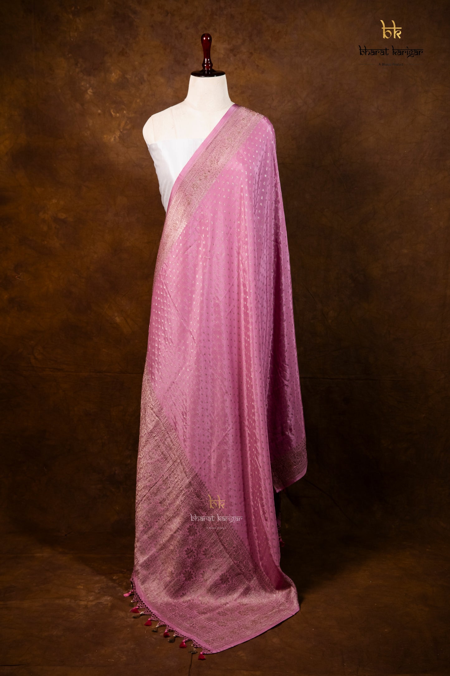 Banarasi Handloom Crepe Dupatta Code-BDH04