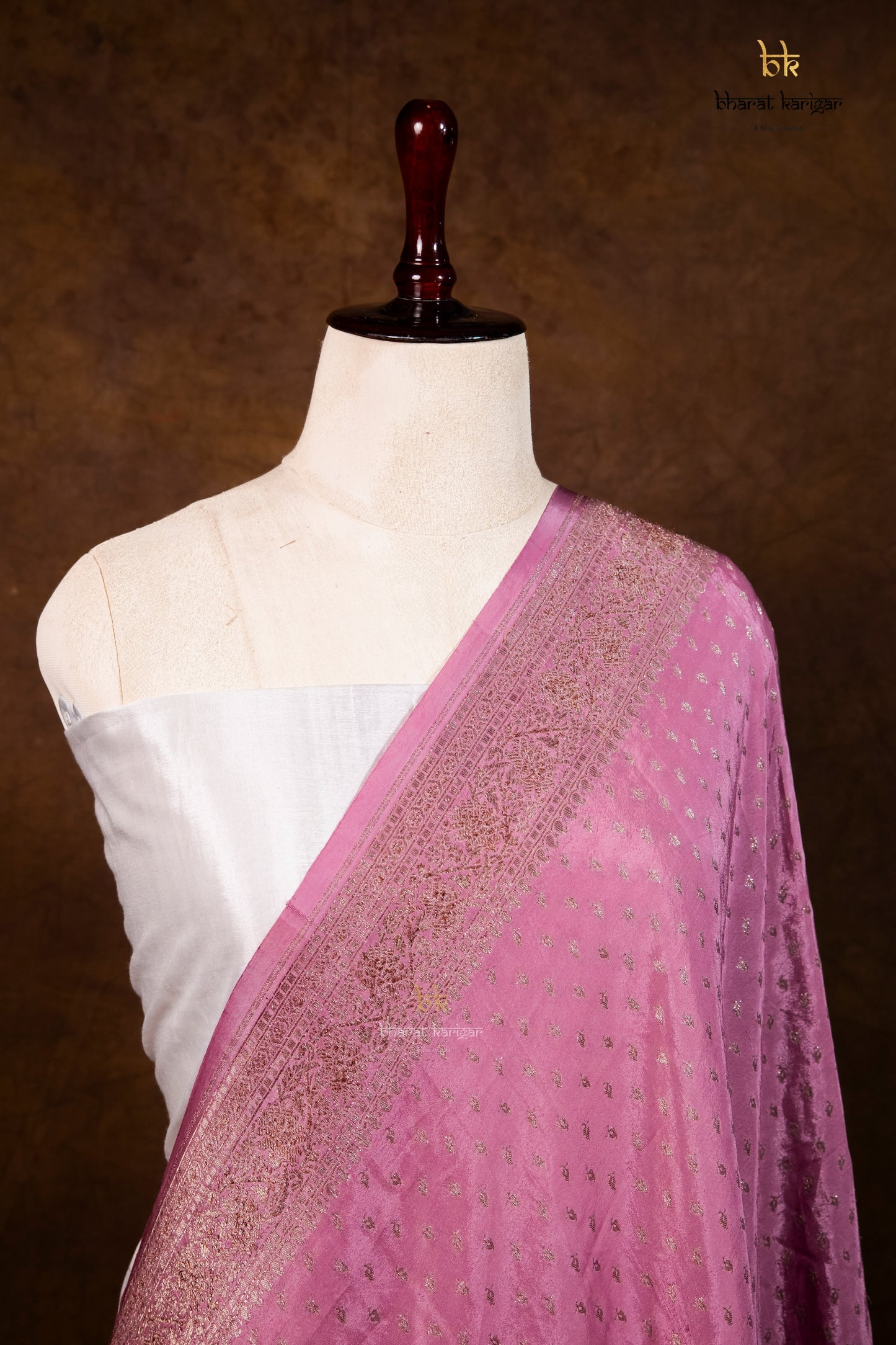 Banarasi Handloom Crepe Dupatta Code-BDH04