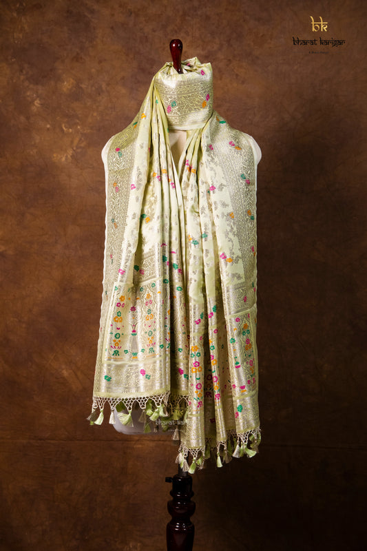 Banarasi Handloom Mashru Silk Dupatta Code-BDH06