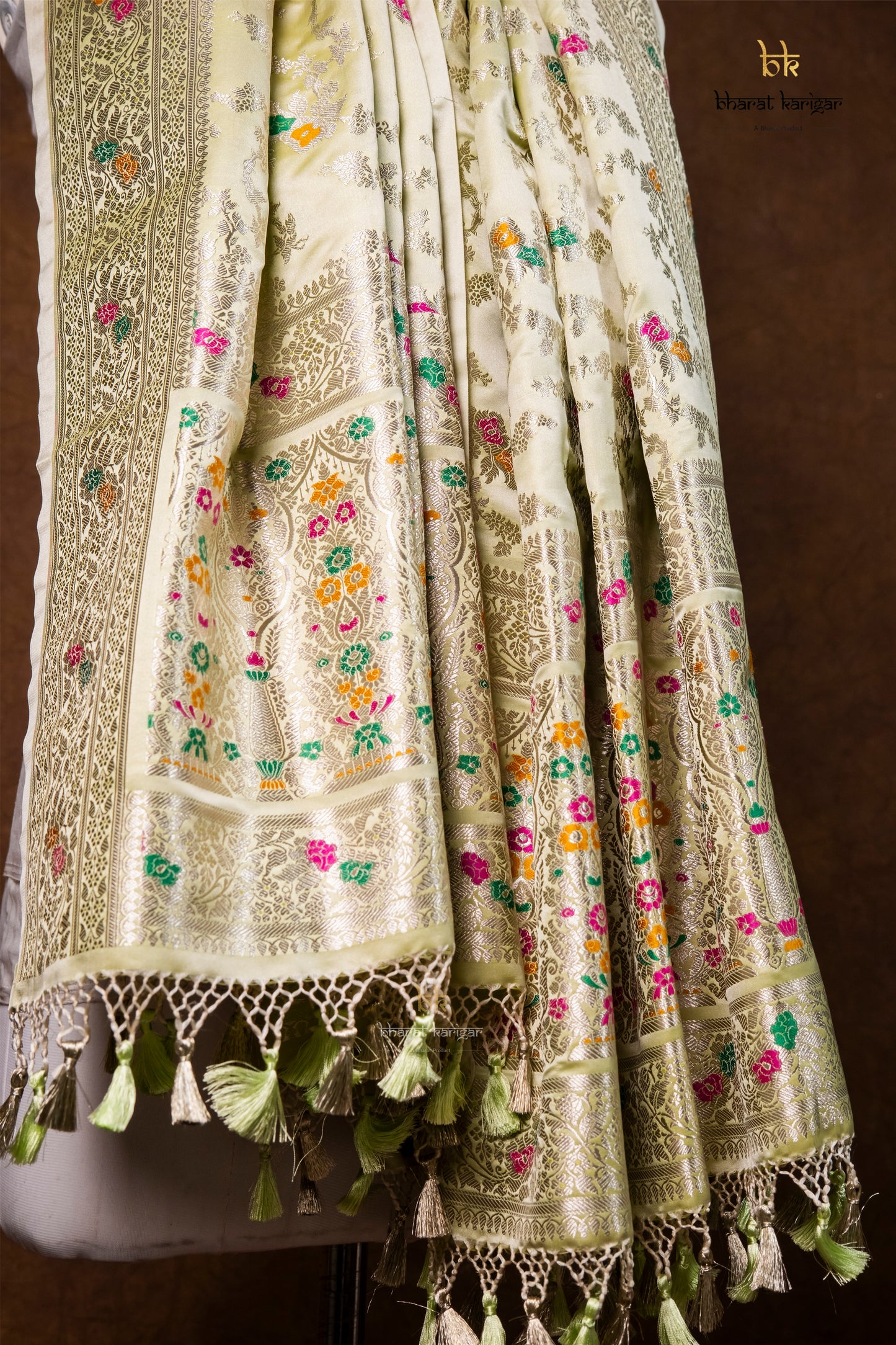 Banarasi Handloom Mashru Silk Dupatta Code-BDH06