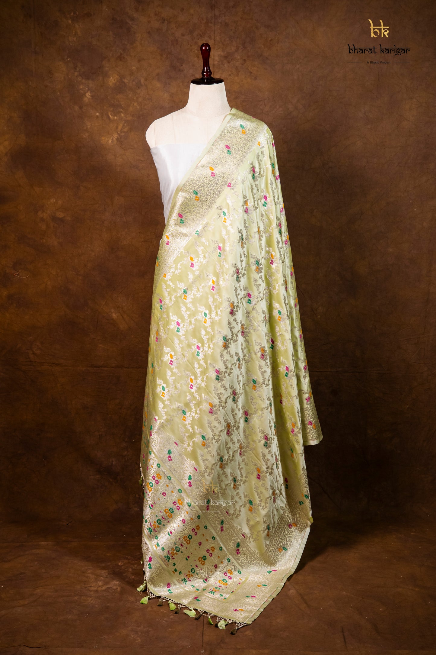 Banarasi Handloom Mashru Silk Dupatta Code-BDH06
