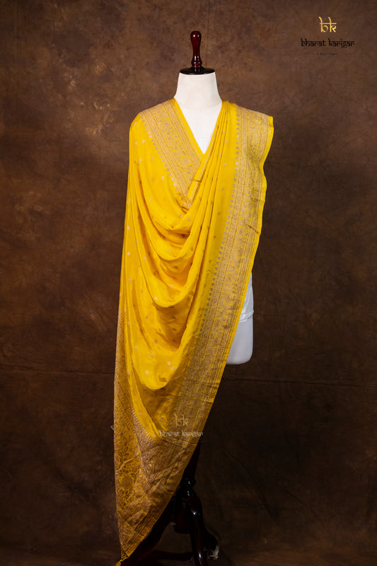 Banarasi Handloom Crepe Dupatta Code-BDH07