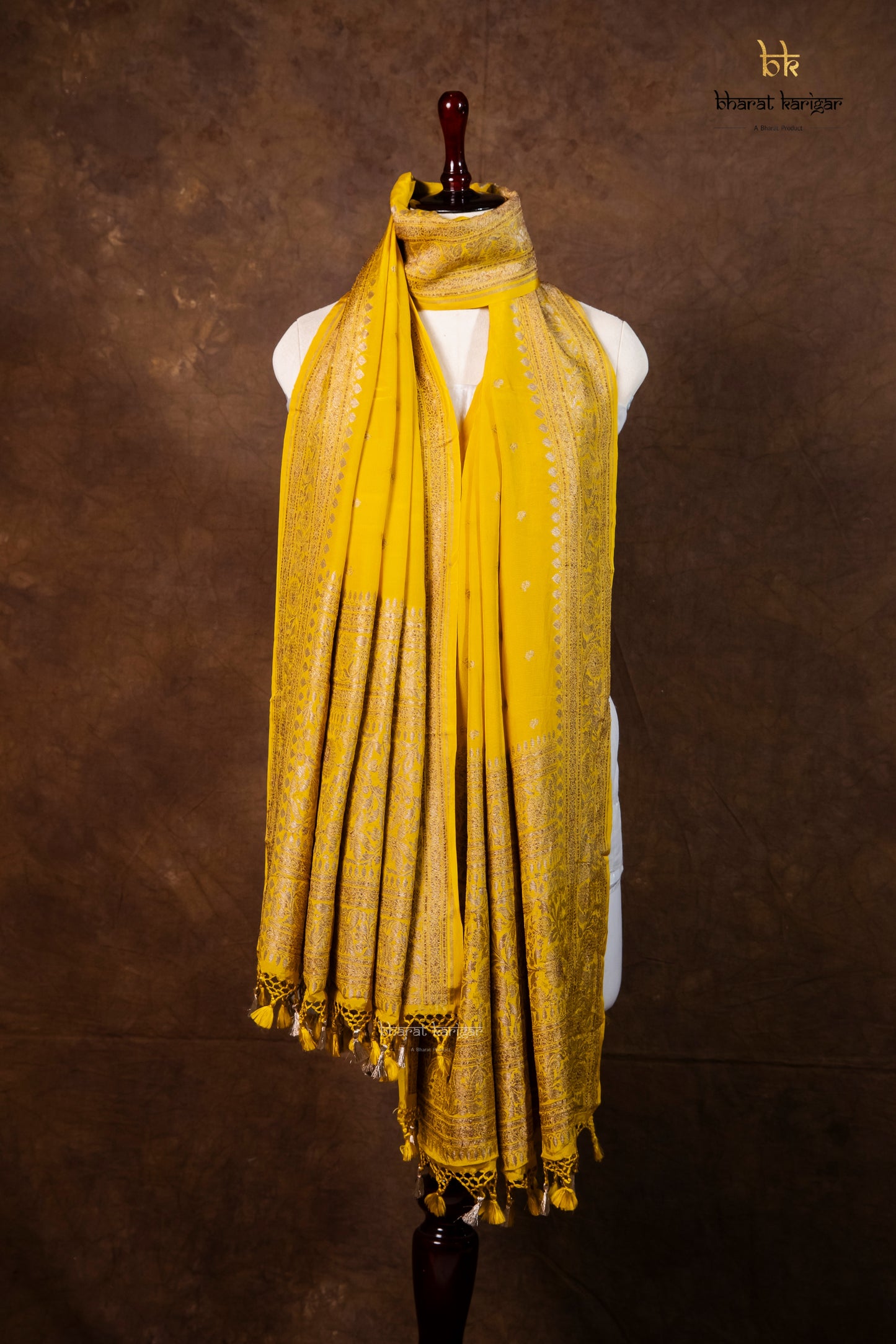 Banarasi Handloom Crepe Dupatta Code-BDH07