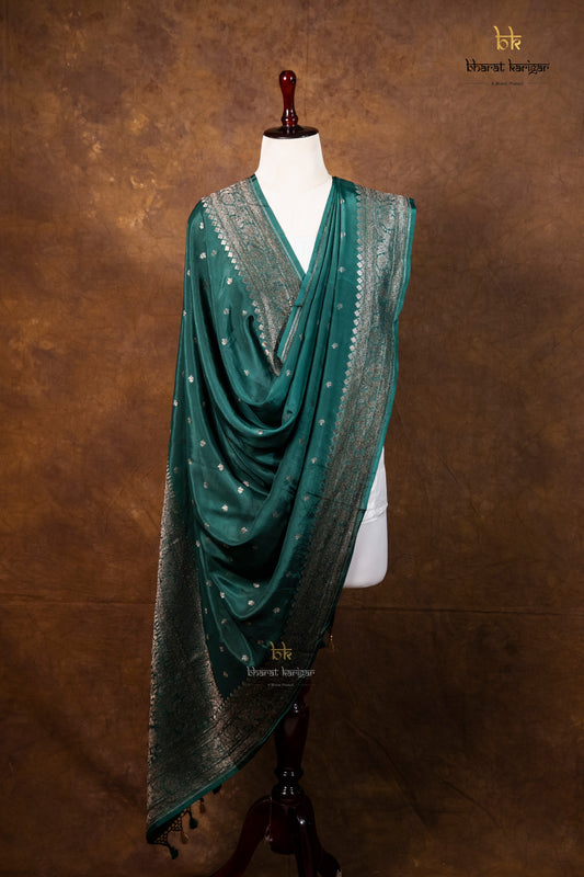 Banarasi Handloom Crepe Dupatta Code-BDH08