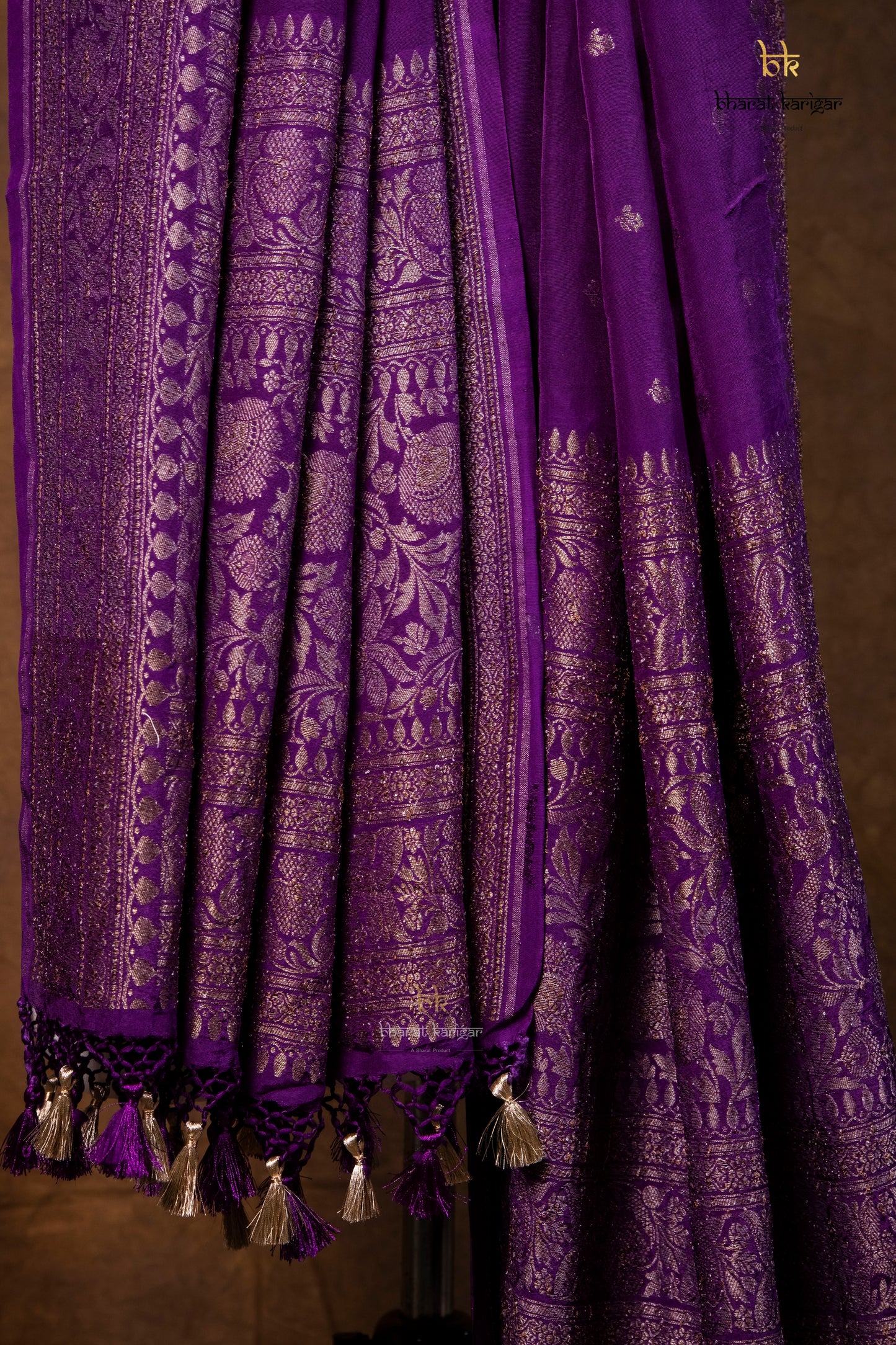 Banarasi Handloom Crepe Dupatta Code-BDH09