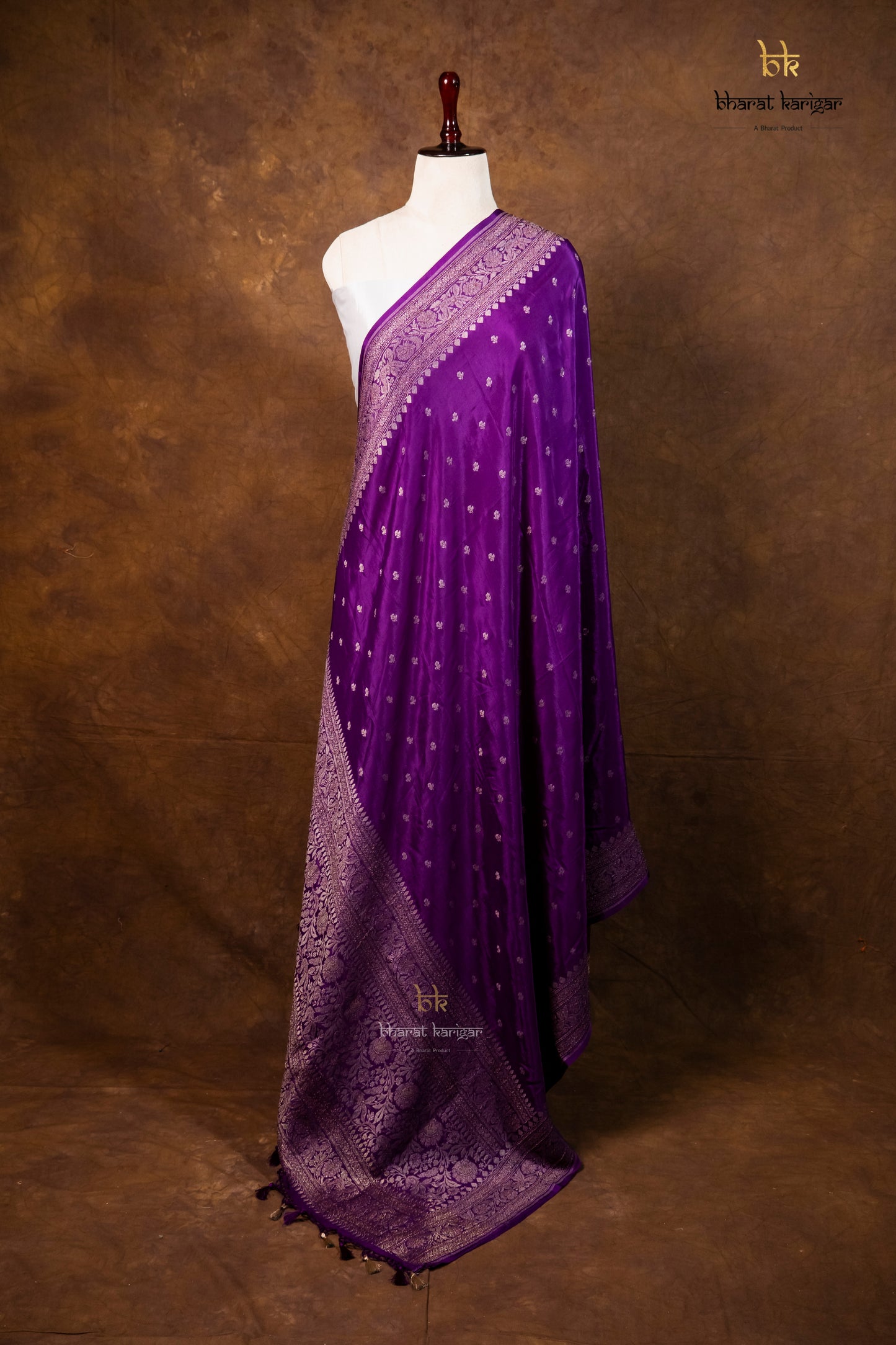 Banarasi Handloom Crepe Dupatta Code-BDH09