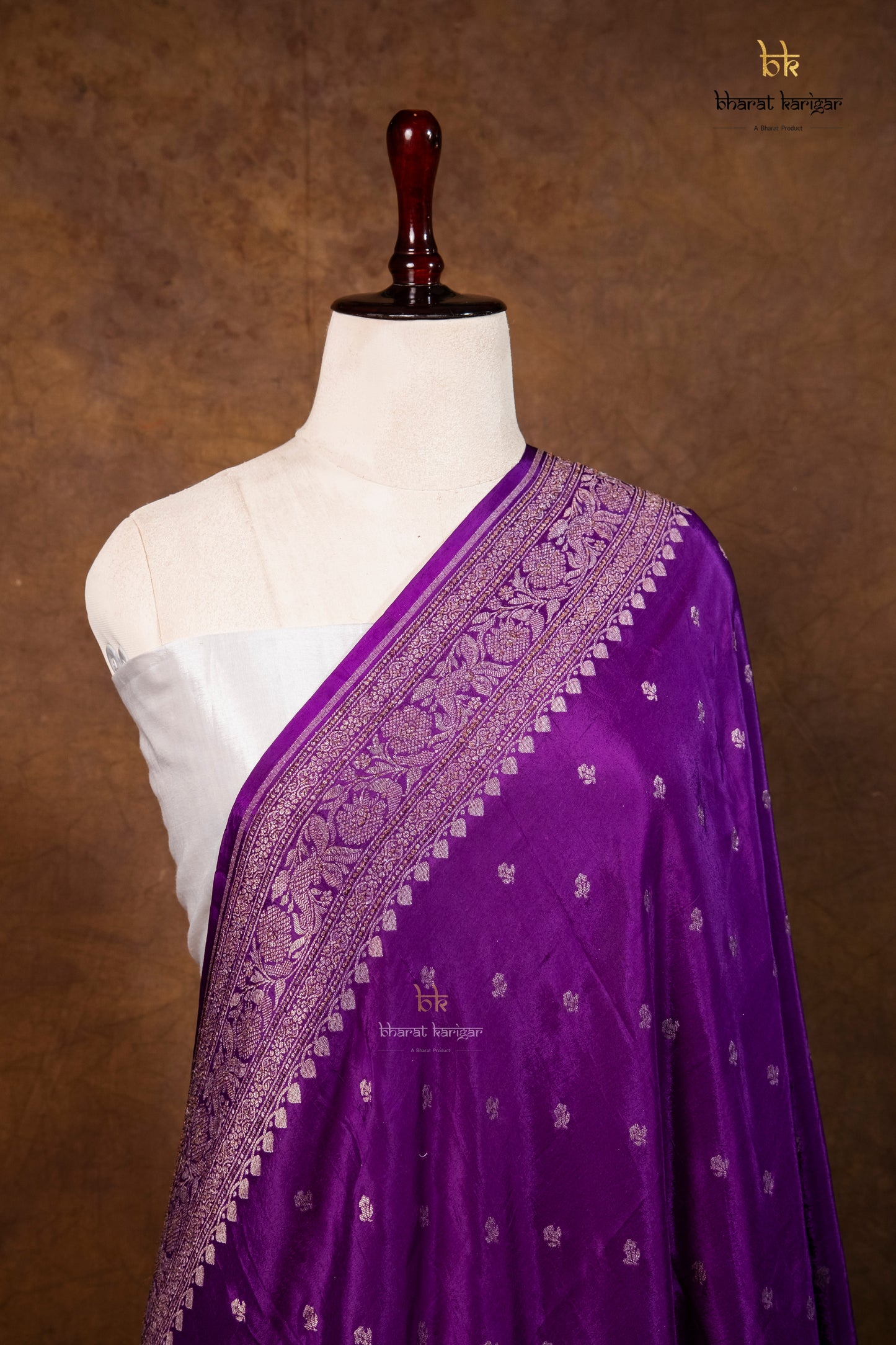 Banarasi Handloom Crepe Dupatta Code-BDH09