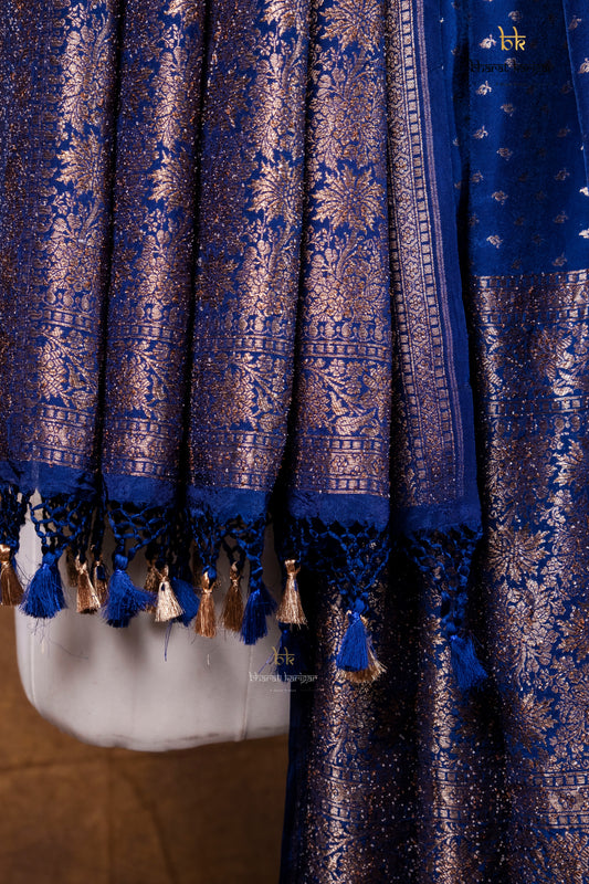 Banarasi Handloom Crepe Dupatta Code-BDH10