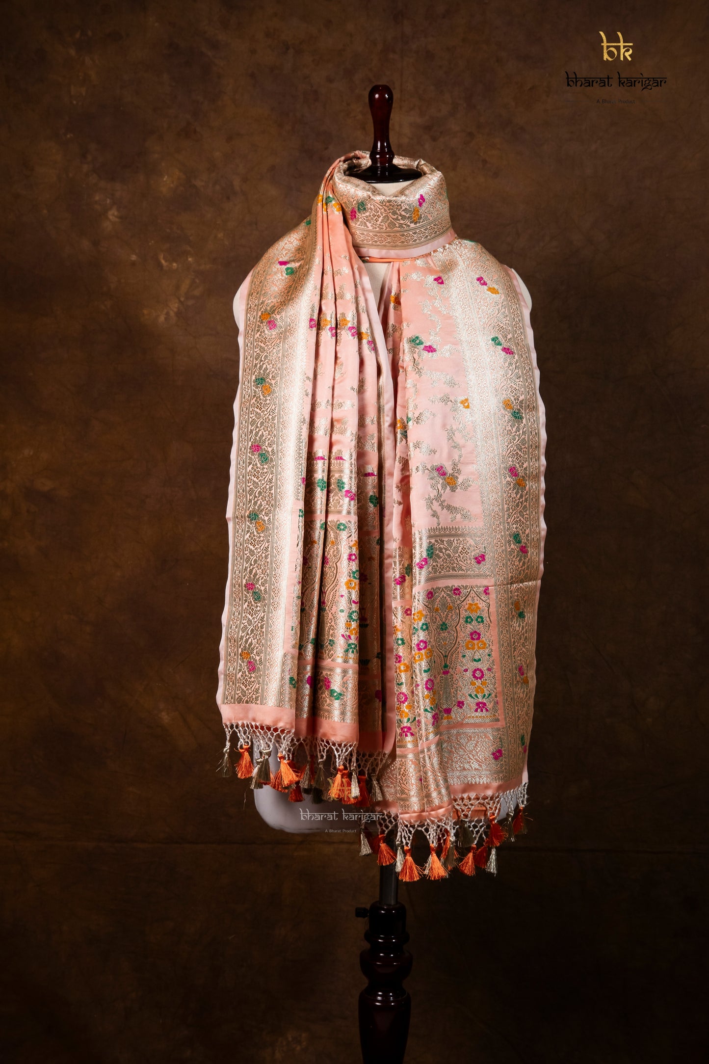 Banarasi Handloom Mashru Silk Dupatta Code-BDH11