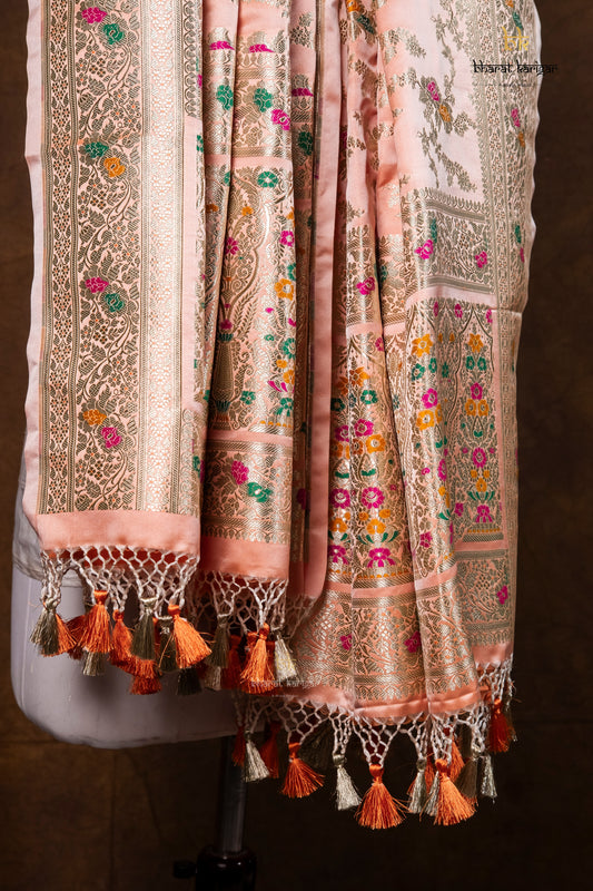 Banarasi Handloom Mashru Silk Dupatta Code-BDH11