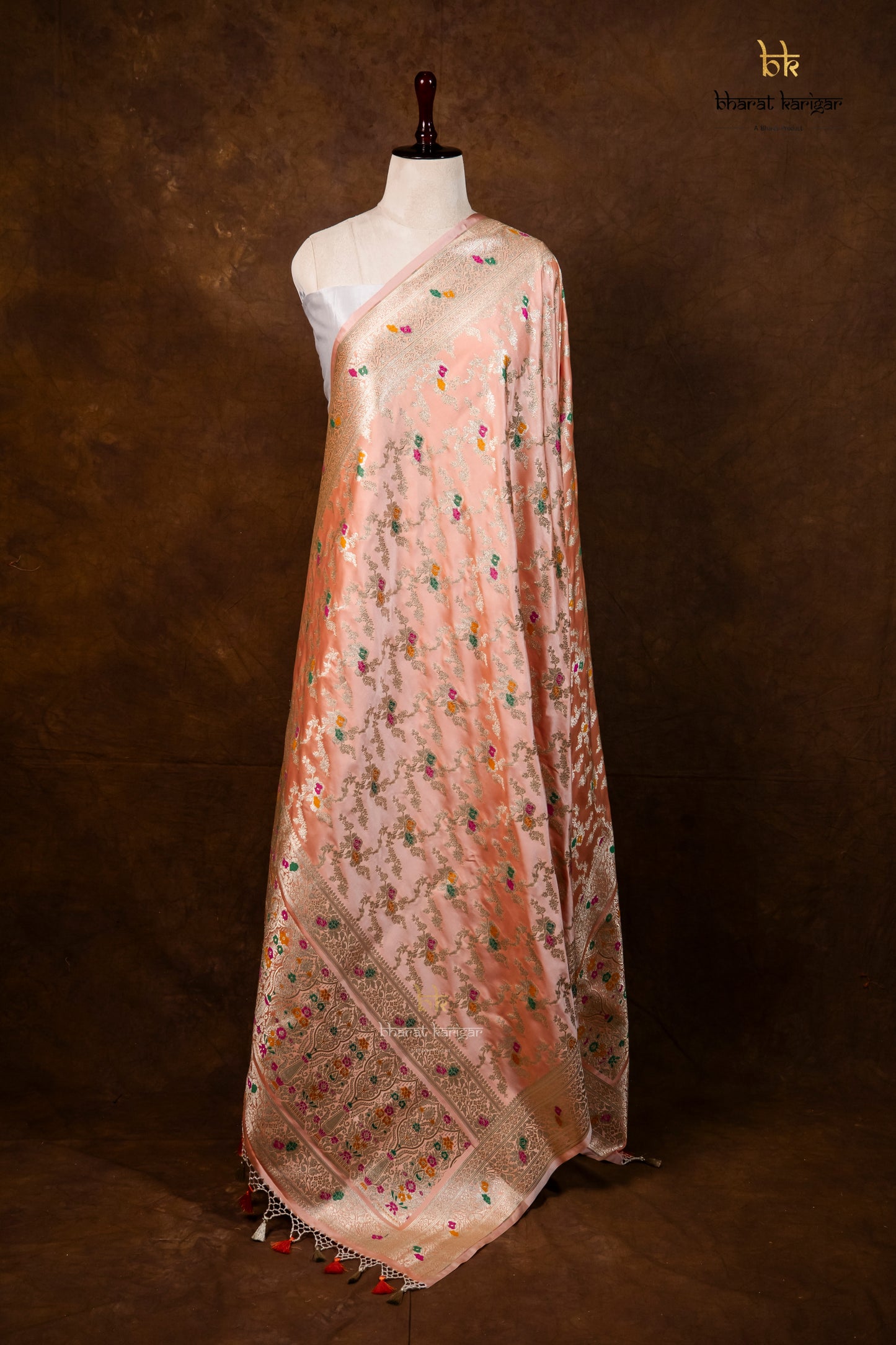 Banarasi Handloom Mashru Silk Dupatta Code-BDH11