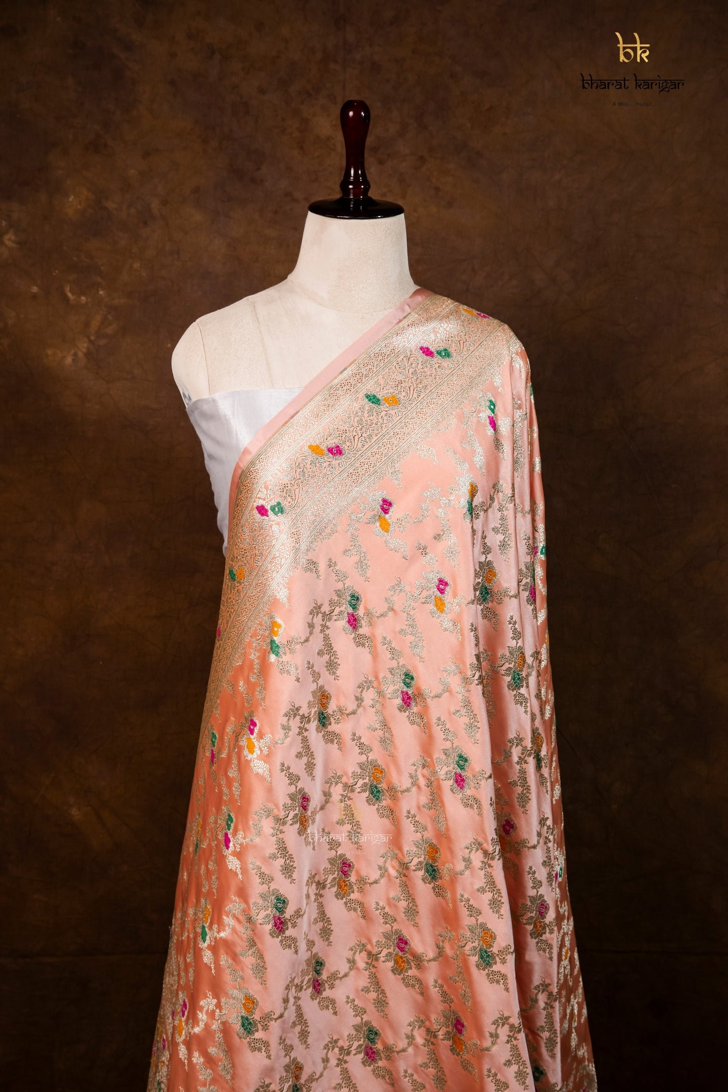 Banarasi Handloom Mashru Silk Dupatta Code-BDH11