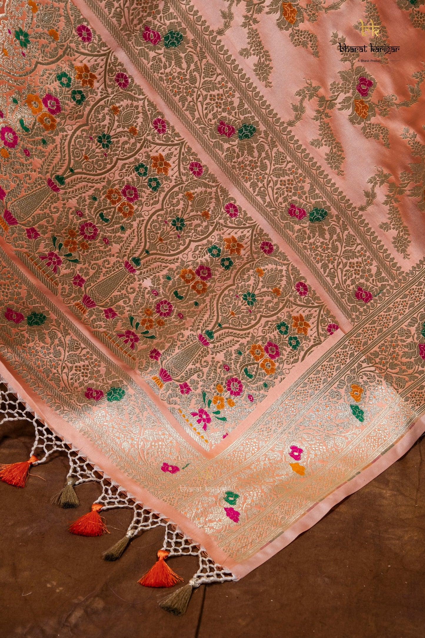 Banarasi Handloom Mashru Silk Dupatta Code-BDH11