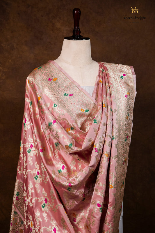 Banarasi Handloom Mashru Silk Dupatta Code-BDH12