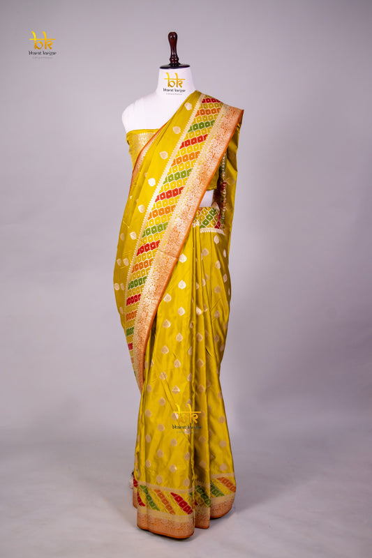 Banarasi mashru handloom Silk code-BYD127