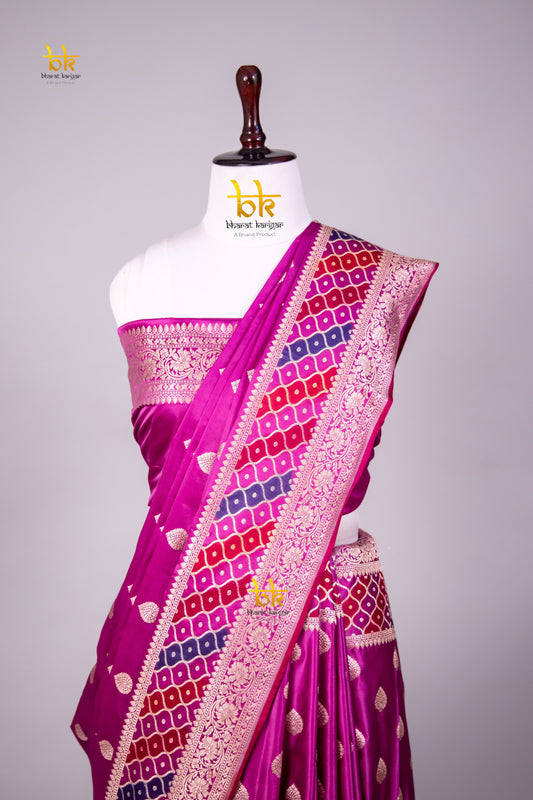 Banarasi mashru handloom Silk code-BYD126