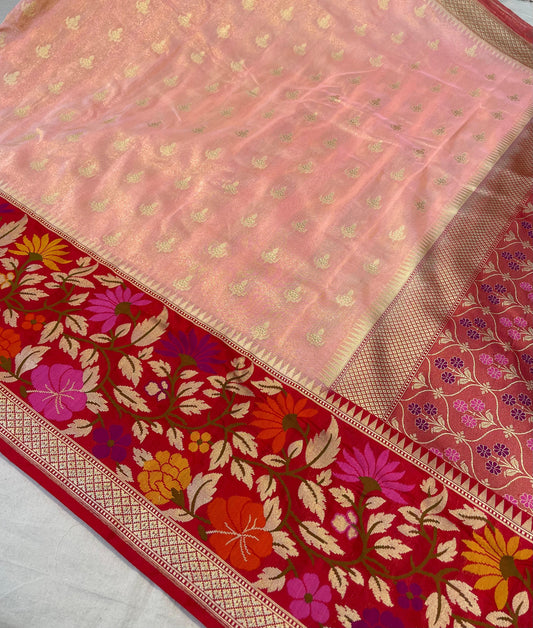 Banarasi Tissue handloom Silk Saree code-BTA13