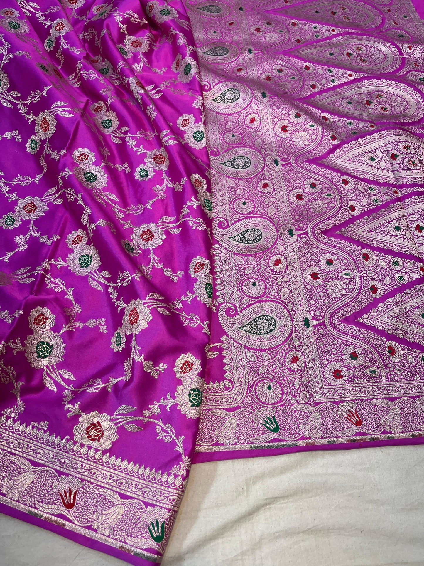 Banarasi mashru handloom Silk code-BSH57