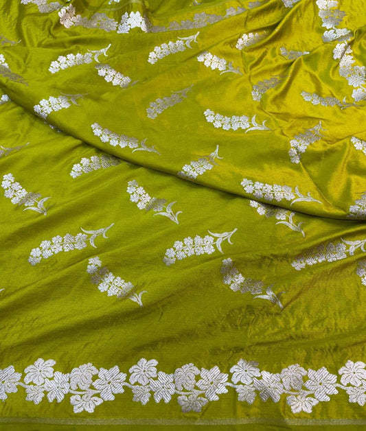 Banarasi mashru handloom Silk code-BSH61